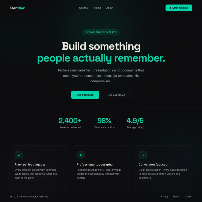 Professional website built with course techniques