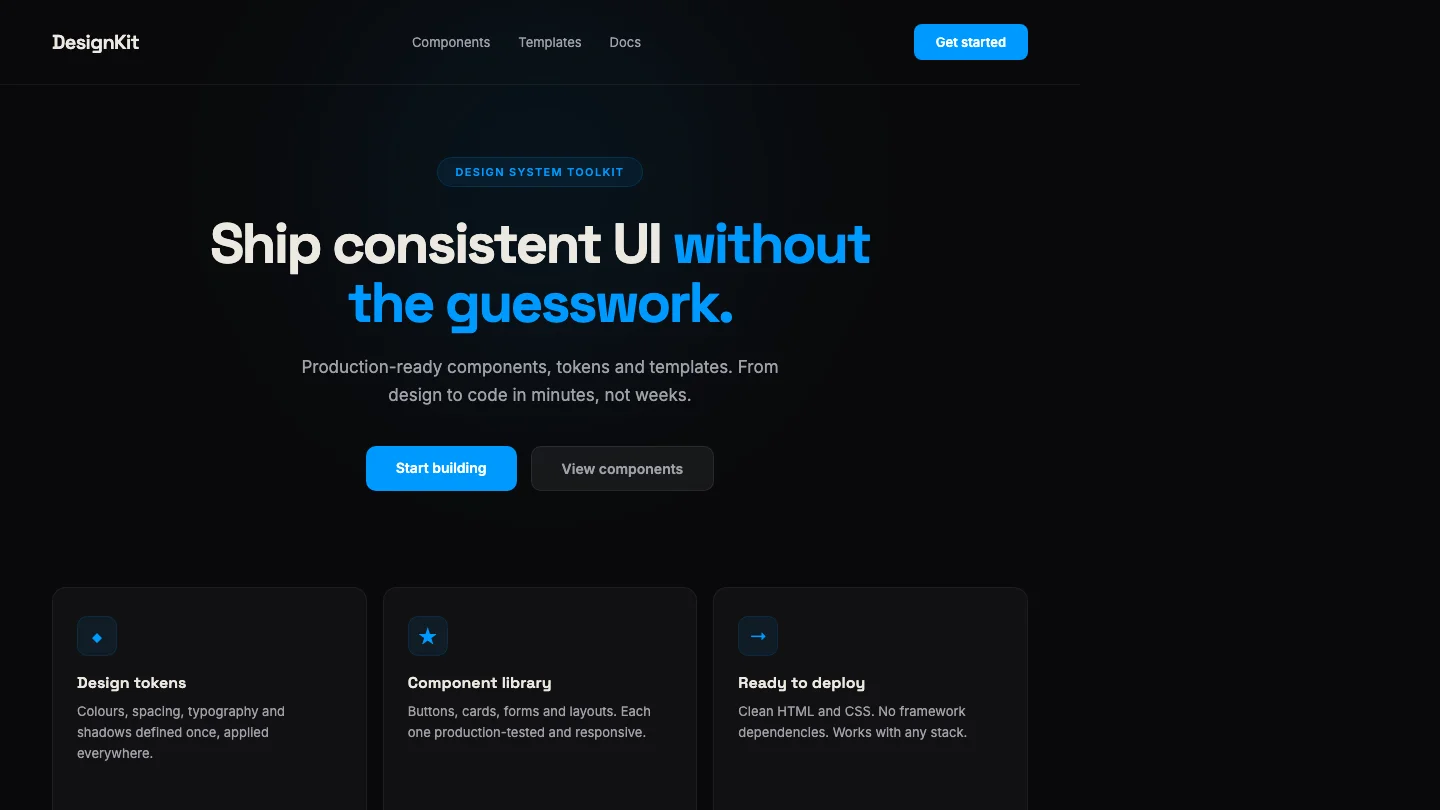 Professional landing page built with Claude